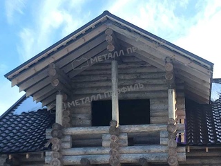 Металлочерепица Металл-Профиль Монтерроса-X 0,5 NormanMP RR 32 Темно-коричневый 7 - в «Монолит-Металлопрокат».