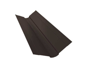 Планка ендовы верхней фигурной 150x150 0,5 PurLite Мatt RR 32 темно-коричневый