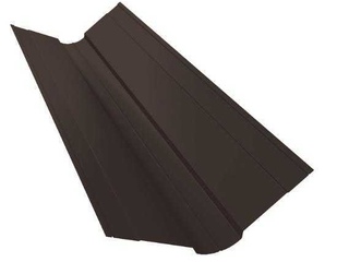 Планка ендовы верхней фигурной 150x150 0,5 PurPro Matt 275 RR 32 темно-коричневый 0 - в «Монолит-Металлопрокат».