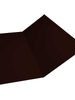 Планка ендовы нижней 300х300 0,5 GreenCoat Pural BT, matt RR 32 темно-коричневый (RAL 8019 серо-коричневый) - в «Монолит-Металлопрокат».