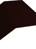 Планка конька плоского 190х190 0,5 Satin с пленкой RR 32 темно-коричневый - в «Монолит-Металлопрокат».