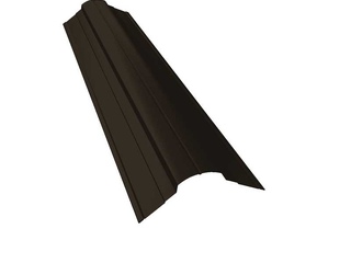 Планка конька фигурного 70x70 0,5 GreenCoat Pural BT, matt RR 32 темно-коричневый (RAL 8019 серо-коричневый) 0 - в «Монолит-Металлопрокат».