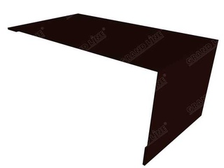 Планка мансардная 0,5 Satin с пленкой RR 32 темно-коричневый 0 - в «Монолит-Металлопрокат».