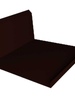 Планка примыкания нижняя 20х122х260х15 0,5 Satin с пленкой RR 32 темно-коричневый - в «Монолит-Металлопрокат».