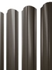Штакетник Полукруглый Slim фигурный Grand Line 0,5 GreenCoat Pural BT, matt RR 32 Темно-Коричневый - в «Монолит-Металлопрокат».