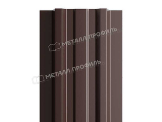 Штакетник Металл Профиль LАNE-T 0,5 NormanMP RR 32 Темно-коричневый